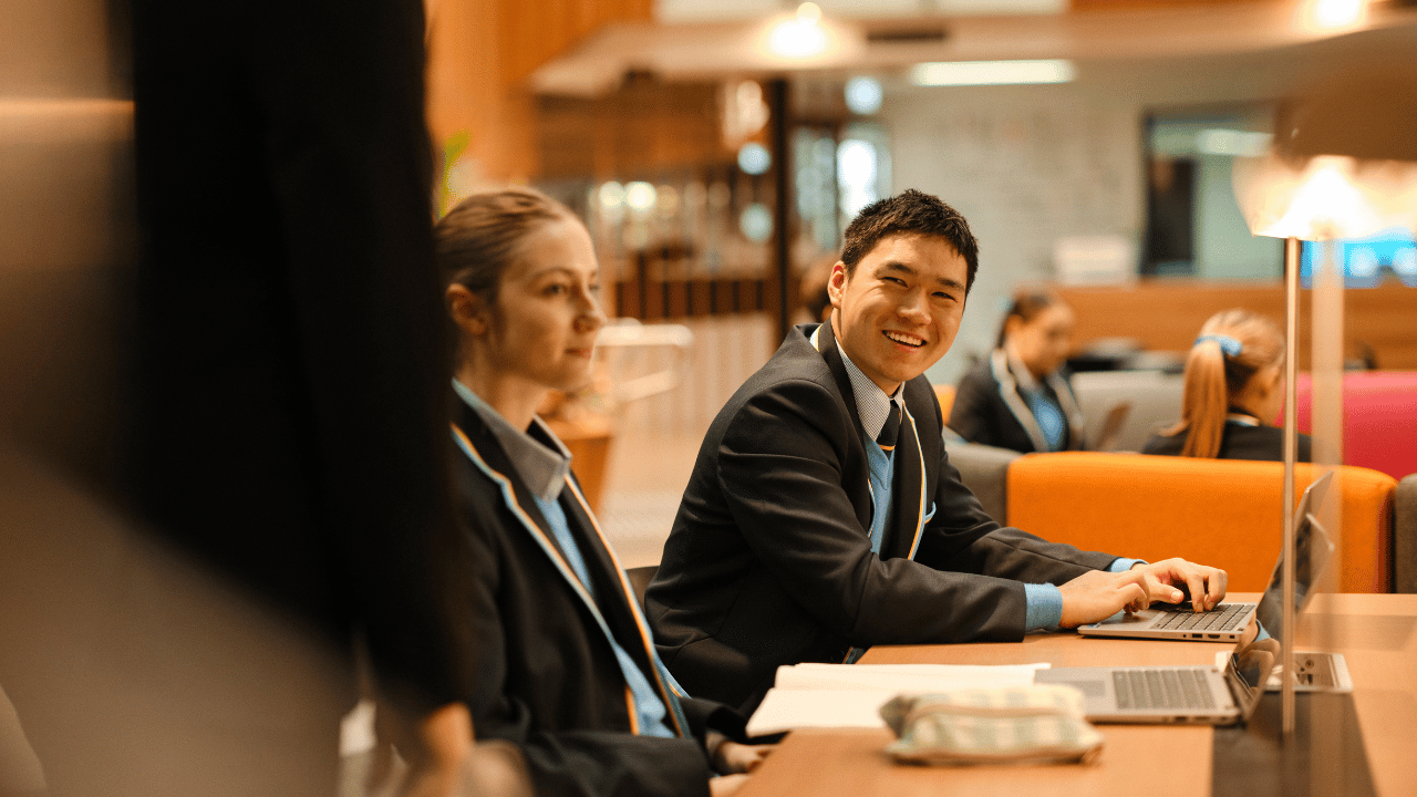 Senior students study in the Margaret Ames Centre
